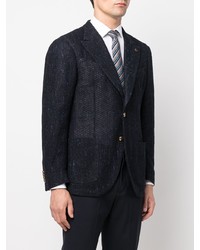 Blazer en lin bleu marine Gabriele Pasini