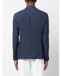 Blazer en lin bleu marine Emporio Armani