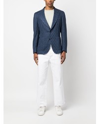 Blazer en lin bleu marine Gabriele Pasini