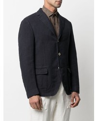 Blazer en lin bleu marine Eleventy