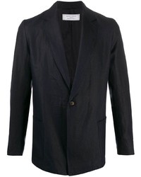 Blazer en lin bleu marine Societe Anonyme