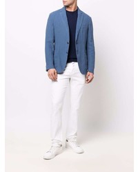 Blazer en lin bleu BOSS