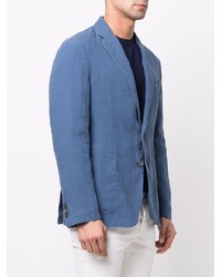 Blazer en lin bleu BOSS