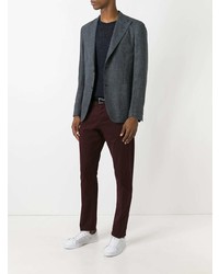 Blazer en lin gris foncé Boglioli