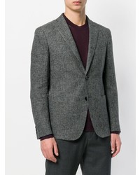 Blazer en lin gris foncé Tonello