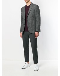 Blazer en lin gris foncé Tonello