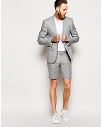 Blazer en lin gris Asos