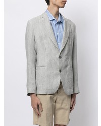 Blazer en lin gris Emporio Armani