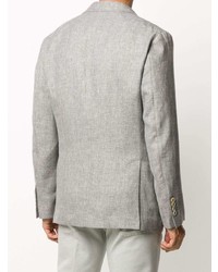 Blazer en lin gris Brunello Cucinelli