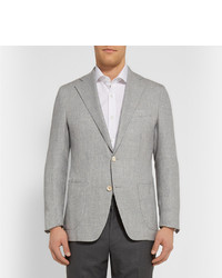 Blazer en lin gris