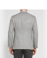 Blazer en lin gris