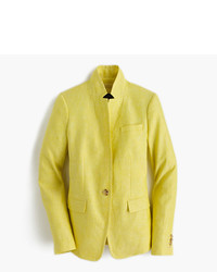 Blazer en lin jaune