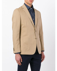 Blazer en lin marron clair Michael Kors Collection