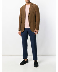 Blazer en lin marron Dell'oglio