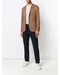 Blazer en lin marron Lardini