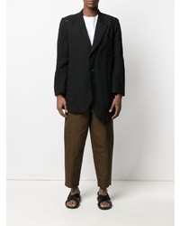 Blazer en lin noir Yohji Yamamoto