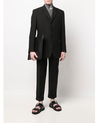 Blazer en lin noir Yohji Yamamoto