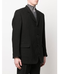 Blazer en lin noir Yohji Yamamoto