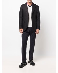 Blazer en lin noir Caruso