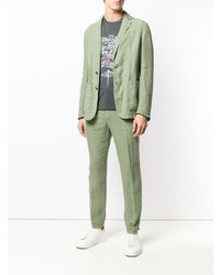 Blazer en lin olive Z Zegna