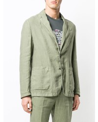 Blazer en lin olive Z Zegna