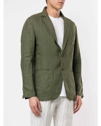 Blazer en lin olive Venroy