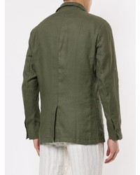 Blazer en lin olive Venroy