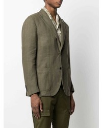 Blazer en lin olive Lardini