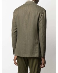 Blazer en lin olive Lardini