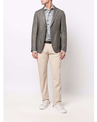 Blazer en lin olive BOSS