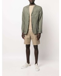 Blazer en lin olive Aspesi