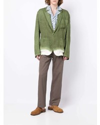 Blazer en lin olive Nick Fouquet