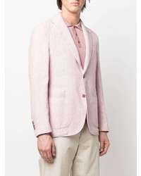 Blazer en lin rose Lardini