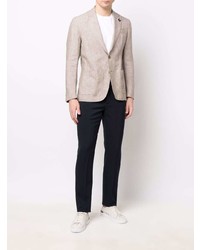 Blazer en lin rose Lardini