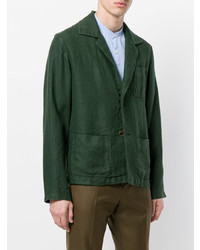 Blazer en lin vert foncé Doppiaa