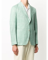 Blazer en lin vert menthe Tagliatore