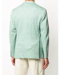 Blazer en lin vert menthe Tagliatore