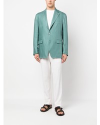 Blazer en lin vert menthe Tagliatore