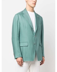 Blazer en lin vert menthe Tagliatore