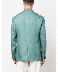 Blazer en lin vert menthe Tagliatore