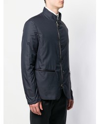 Blazer en nylon bleu marine Giorgio Armani