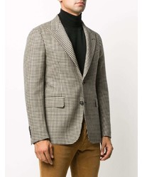 Blazer en pied-de-poule beige Tagliatore