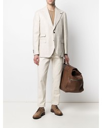 Blazer en pied-de-poule beige Gabriele Pasini