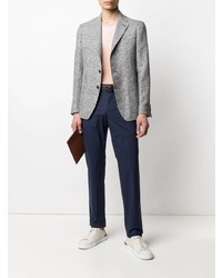 Blazer en pied-de-poule blanc et noir Tagliatore