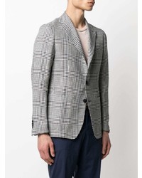 Blazer en pied-de-poule blanc et noir Tagliatore