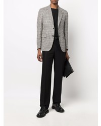 Blazer en pied-de-poule blanc et noir Tagliatore