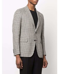 Blazer en pied-de-poule blanc et noir Tagliatore