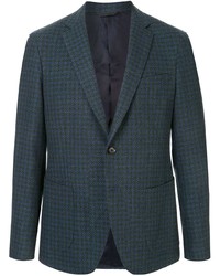 Blazer en pied-de-poule bleu marine D'urban