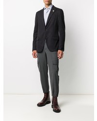 Blazer en pied-de-poule bleu marine Lardini