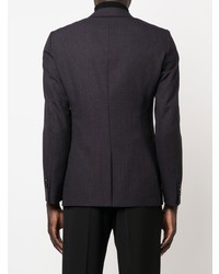 Blazer en pied-de-poule bleu marine Sandro